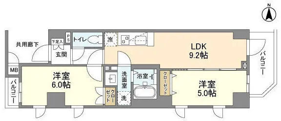 Azure Terrace Nakano-Shinbashi - Floor Plan - ["Apartment"]