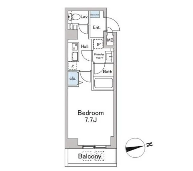 KDX Residence Sakurajosui - Floor Plan - ["Rectangle", "Font", "Parallel"]