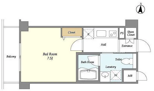 Urban Fort Sumiyoshi - Floor Plan - ["White", "Diagram", "Floor plan"]