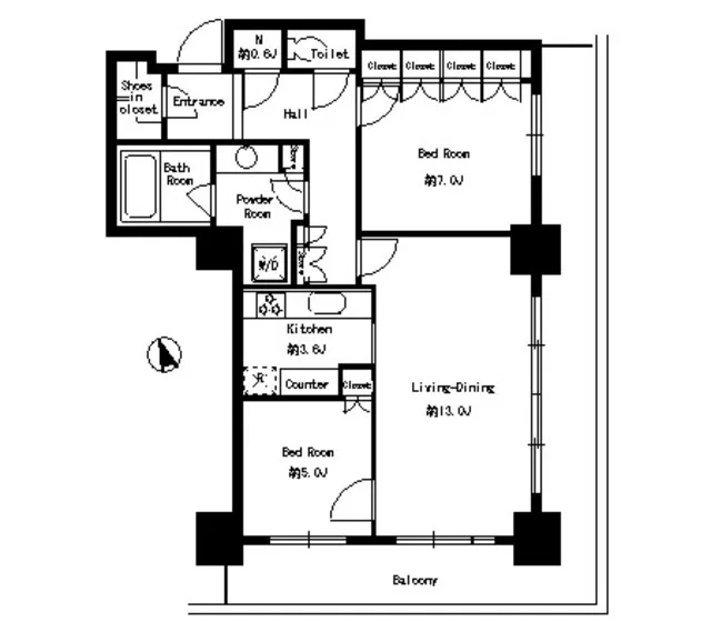 Park Tower Shibaura Bayward Urban Wing - Floor Plan - ["Schematic", "Rectangle", "Font"]