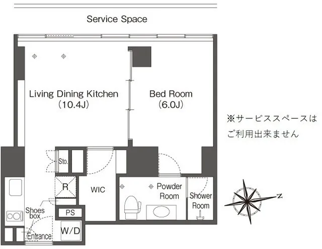 Frontier Residence The Tower Shinagawa - Floor Plan - ["Diagram", "Floor plan", "Plan"]