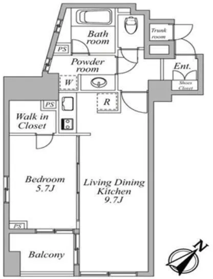 Central Crib Roppongi III - Floor Plan - ["Diagram", "Design", "Plan"]