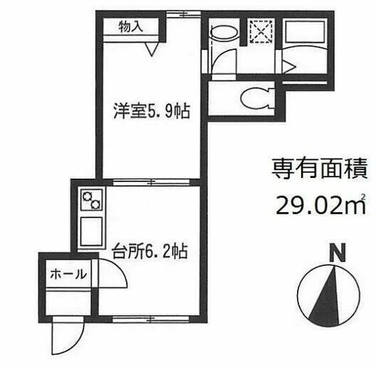 Hermitage Kami-Itabashi - Floor Plan - ["White", "Diagram", "Plan"]