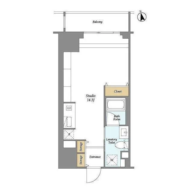 HF Ueno Residence EAST - Floor Plan - ["Rectangle", "Parallel", "Font"]