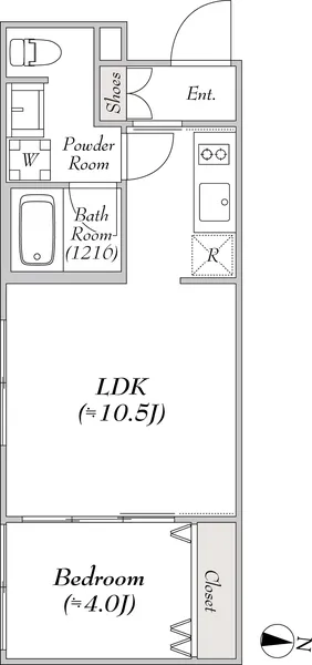 Milia Residence Minami Magome - Floor Plan - []