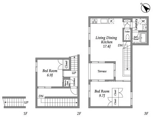 TAKANAWA NODE - Floor Plan - ["White", "Plan", "Floor plan"]