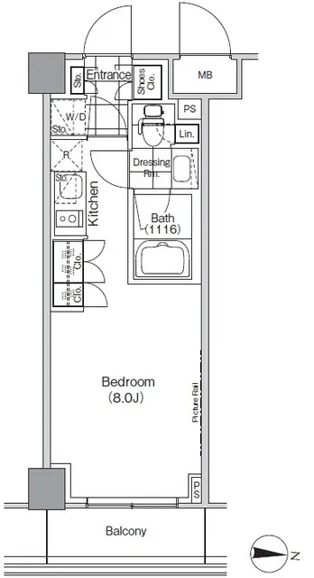 The Park Habio Koenji - Floor Plan - ["Line", "Font", "Parallel"]