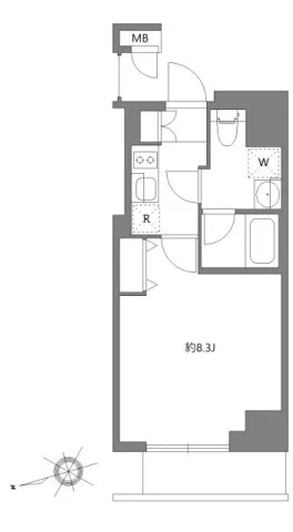 Concieria Tokyo Kiba Station Front - Floor Plan - []