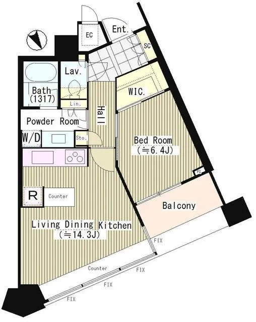 Park Court Akasaka The Tower - Floor Plan - ["Floor plan", "Diagram", "Plan"]