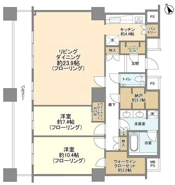 The Park House Nishi-Shinjuku Tower 60 - Floor Plan - ["Plan", "Floor plan", "Diagram"]