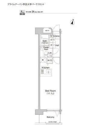 Prime Urban Gakugei Daigaku Park Front - Floor Plan - ["Wood flooring"]