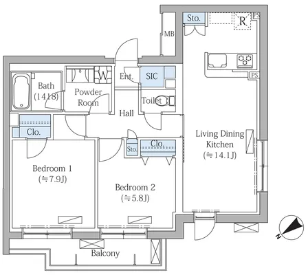 Rovine Meguro Higashiyama - Floor Plan - ["Floor plan", "Plan", "Technical drawing"]