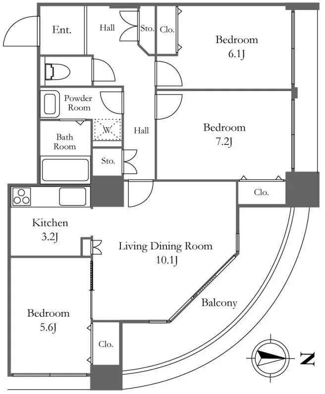 River City 21 East Towers II - Floor Plan - ["White", "Diagram", "Plan"]