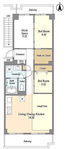 Comforia Takenotsuka East - Floor Plan - ["Floor plan"]