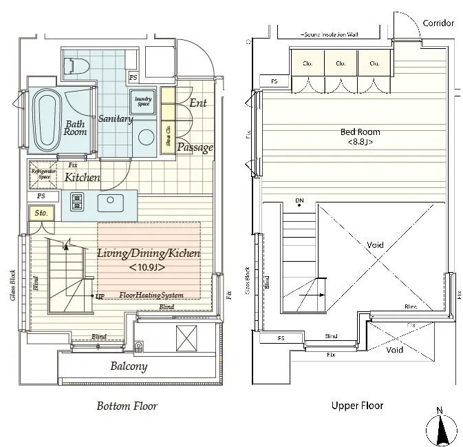 Castalia Azabujuban Ⅱ  - Floor Plan - ["Floor plan", "Plan", "Text"]