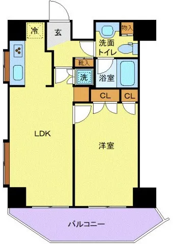 Spacia Ikejiri Ohashi - Floor Plan - ["Apartment", "Tile Flooring", "Wood flooring"]