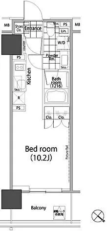 Park Habio Akasaka Tower - Floor Plan - []