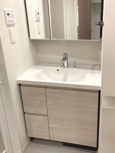 Park Axis Ryogoku Square - Interior - ["Brown", "Mirror", "Bathroom cabinet"]