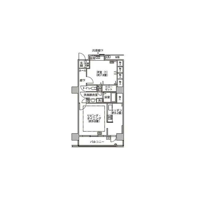 Shinonome Canal Court CODAN Building 18 - Floor Plan - ["Text", "Diagram", "Floor plan"]