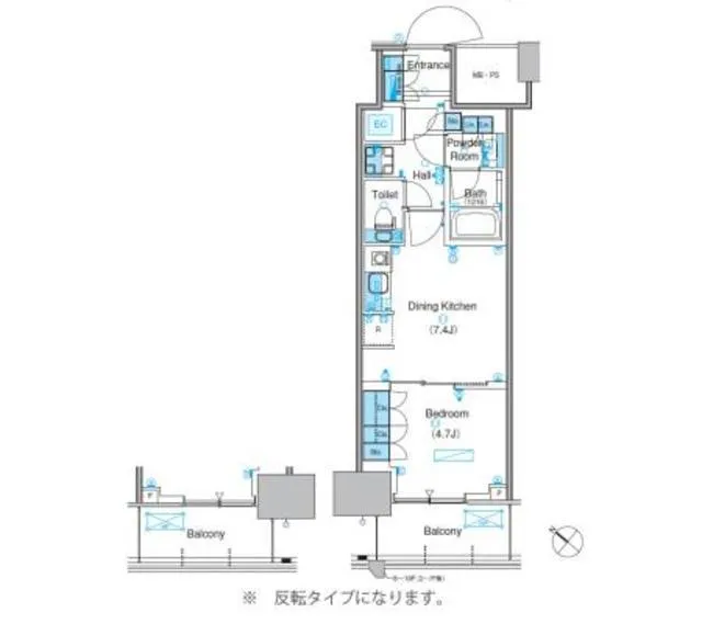 Park Axis Toyosu Canal - Floor Plan - ["Floor plan", "Diagram", "Plan"]
