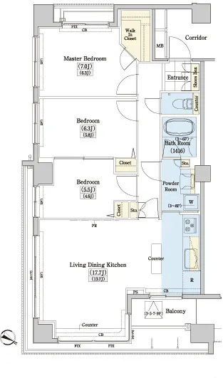 Residia Tower Kamiikebukuro (Tower Building) - Floor Plan - ["White", "Plan", "Diagram"]