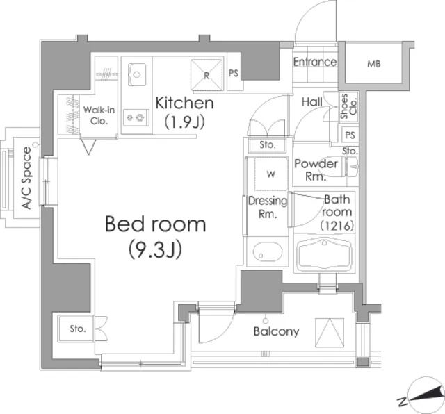 Park Habio Togoshi - Floor Plan - ["Rectangle", "Schematic", "Font"]
