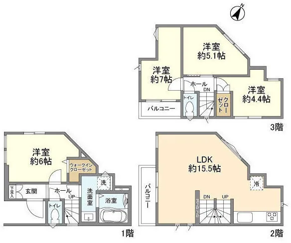Kolet Minami Hatogaya #15 - Floor Plan - ["Plan", "Design", "Floor plan"]