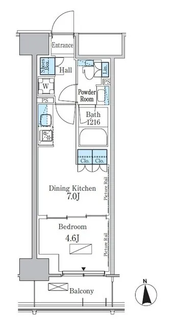 Park Axis Shinjuku Hyakunincho - Floor Plan - ["Rectangle", "Slope", "Parallel"]