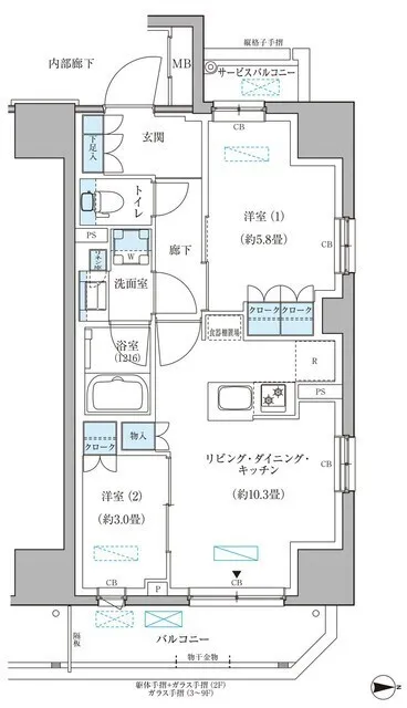 Park Axis Sumiyoshi Garden Square - Floor Plan - ["Plan", "Diagram", "Floor plan"]