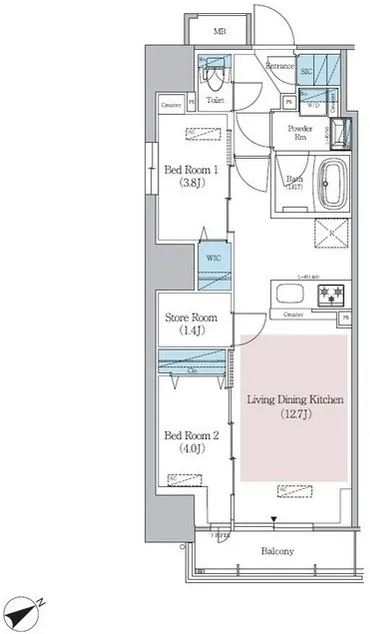 Urbanex Asakusabashi Front - Floor Plan - ["Plan", "Diagram", "Floor plan"]