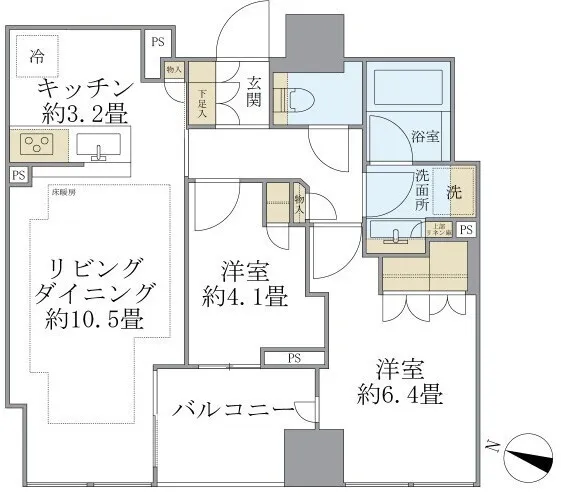 Brillia Nibanchō - Floor Plan - ["Diagram", "Floor plan", "Plan"]