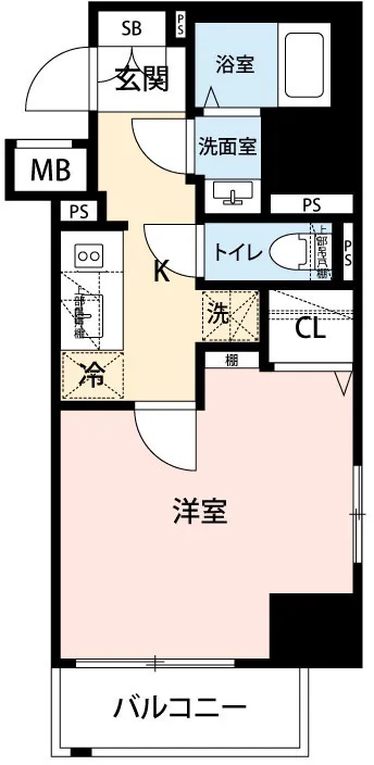 Mynavi STAY Neo Vista Asakusa Tawaramachi - Floor Plan - []
