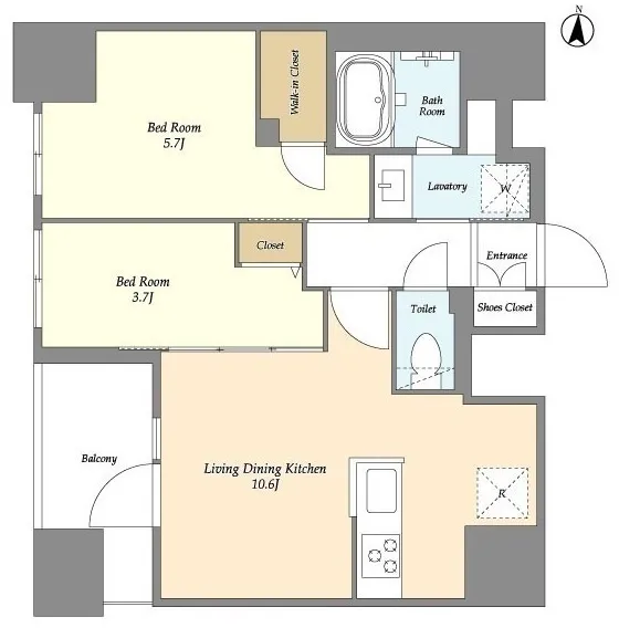 Duet Ryogoku 4 - Floor Plan - ["White", "Floor plan", "Plan"]