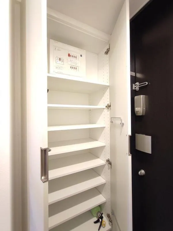 Cross Residence Takadanobaba - Interior - ["Shelving", "Shelf", "Interior design"]