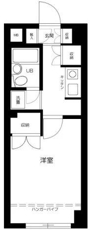 Gala Stage Nakano - Floor Plan - ["Home Door"]
