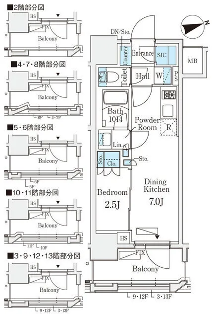 Livio Maison Ochanomizu EAST - Floor Plan - ["Diagram", "Technical drawing", "Plan"]
