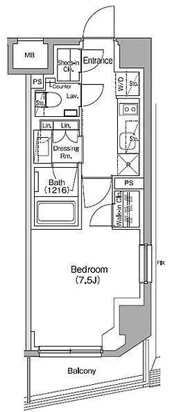 The Parkhabio Nakano Shimbashi - Floor Plan - []