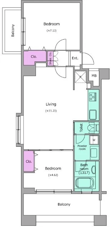 RESIDIA Shima Tsuyama - Floor Plan - ["Diagram", "Plan", "Floor plan"]