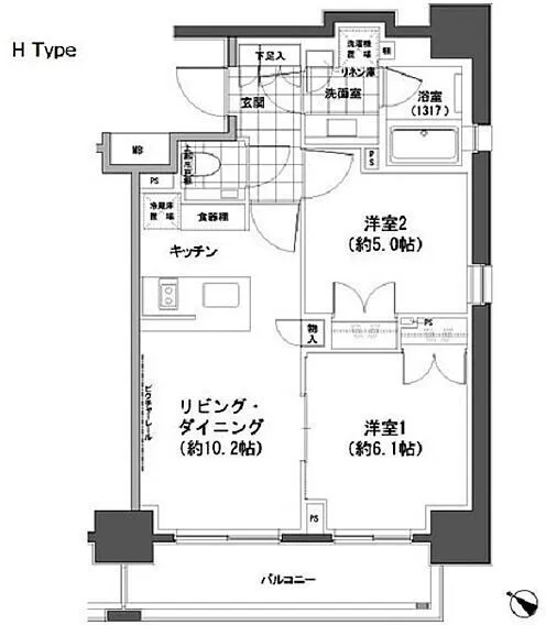 Park Habio Ningyocho - Floor Plan - ["White", "Plan", "Diagram"]