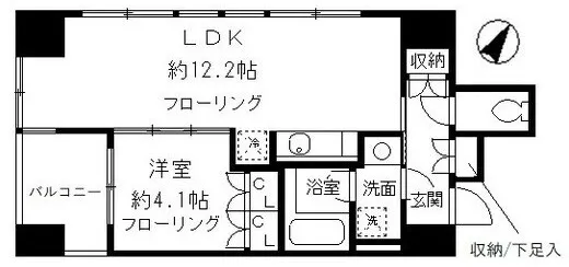 Luffit Jingu Shrine North Approach - Floor Plan - ["Apartment", "Plumbing fixture"]