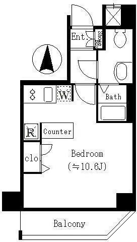 Cross Residence Kiyosumi Shirakawa - Floor Plan - ["Plumbing fixture"]