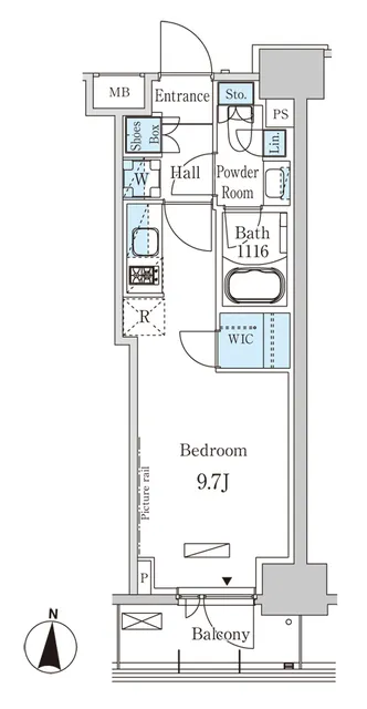 Park Axis Kinshicho West - Floor Plan - ["Floor plan", "Plan", "Text"]