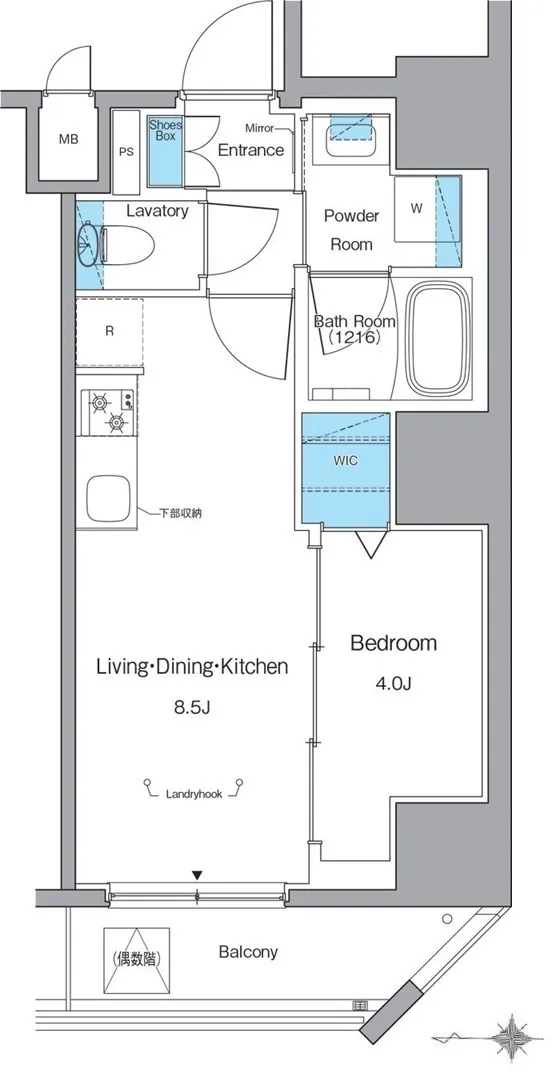 Lefon Livent Ikebukuro - Floor Plan - ["White", "Diagram", "Plan"]