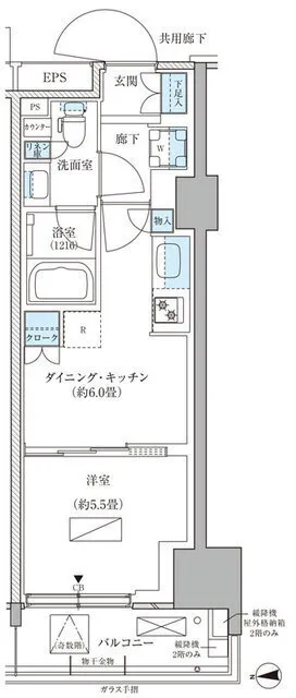 Park Axis Shinagawa Tennozu Isle - Floor Plan - []