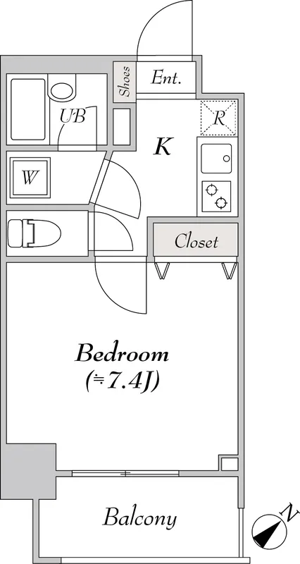 Milia Residence Shirokanedai Hills - Floor Plan - ["White"]