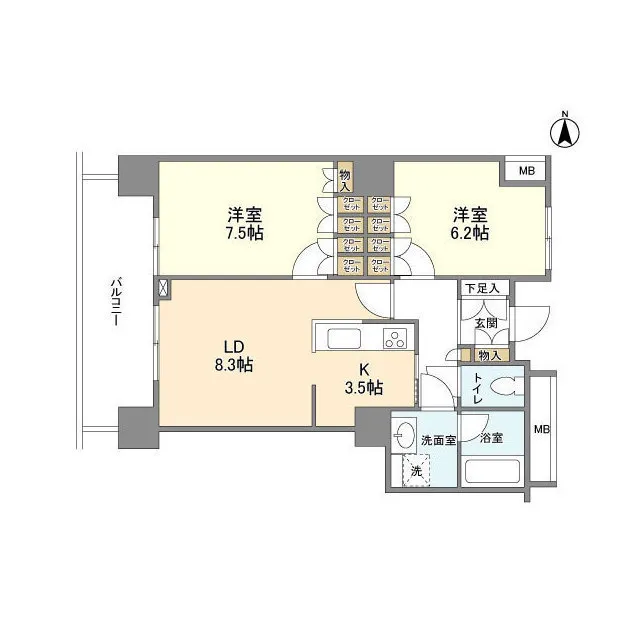 Toyosu Ciel Tower - Floor Plan - ["Rectangle", "Parallel", "Schematic"]