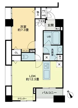 Cross Residence Kamata - Floor Plan - ["Rectangle", "Map", "Font"]