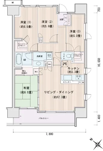 Esty Maison Toyosu Residence - Floor Plan - ["Schematic", "Rectangle", "Font"]