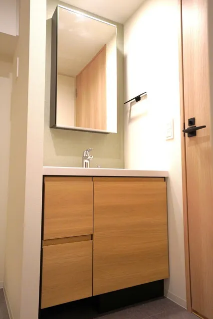 J.GRAN Court Shinagawa Nishi-Oi EAST - Interior - ["Mirror", "Cabinetry", "Bathroom cabinet"]