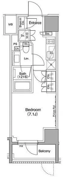 The Park Habio Azabu Juban - Floor Plan - ["Rectangle", "Font", "Parallel"]